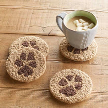 Load image into Gallery viewer, Paw Print Rug Coaster