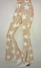 Load image into Gallery viewer, Star Printed Bell Bottom Jeans