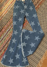 Load image into Gallery viewer, Star Printed Bell Bottom Jeans