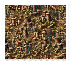 Blank Quilting Art Fabric - Antiqued Thread
