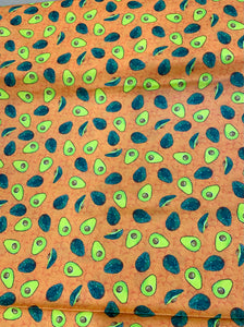 Free Spirit Art Fabric - Avocado Toss Orange