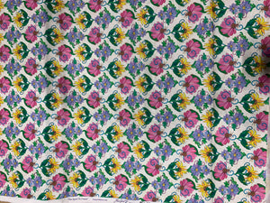 Free Spirit Art Fabric- Spring Floral Cream