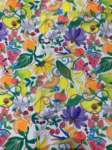 Free Spirit Art Fabric - Fruit Salad & Cream