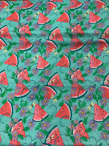 Free Spirit Art Fabric - Feeling Melon Molly Aqua