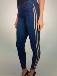 Dreamer Mid-Rise Skinny with Rose Gold Stripe