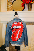 Load image into Gallery viewer, Denim   Rolling Stone Art Jacket
