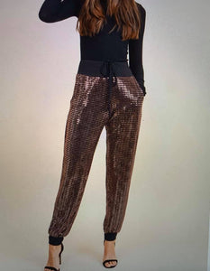 Copper Bling Joggers