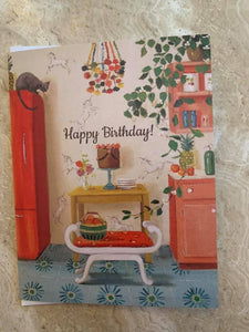 Unicorn Wallpaper Art Card - Birthday