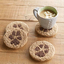 Load image into Gallery viewer, Paw Print Rug Coaster
