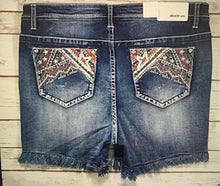 Load image into Gallery viewer, PLUS Americana Denim Shorts with Bling
