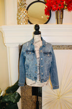 Load image into Gallery viewer, Denim   Rolling Stone Art Jacket
