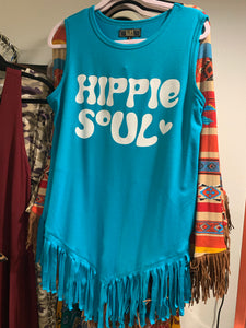 Hippie Soul Fringe Sleeveless Tunic