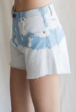 Load image into Gallery viewer, Denim Cut Off Bleached Shorts with Frayed Edges
