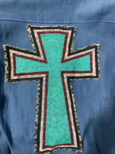 Load image into Gallery viewer, Custom Sequin Trimmed Denim Jacket misses&amp; plus
