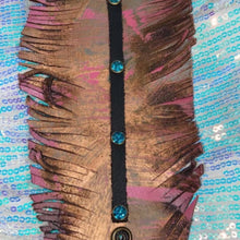 Load image into Gallery viewer, Painted Leather Fringe Cuff Bracelet
