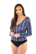Load image into Gallery viewer, Sequined Long Sleeve Bodysuit
