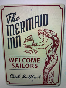 Mermaid Inn Decorative Metal Sign