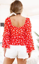 Load image into Gallery viewer, Ruffle Tiered Sleeve Top
